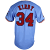 SAMPLE - Homegrown Rib Knit Trim Full Button Tackle Twill Baseball Jersey (SAMP512C)