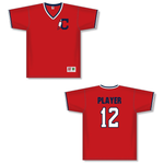 Indians HG200-CLE Vintage V-Neck Baseball Jerseys