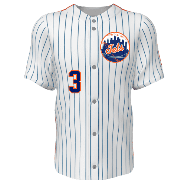 Sublimated Button Up Baseball Jerseys Juice JBS6.9 Loose or Fitted