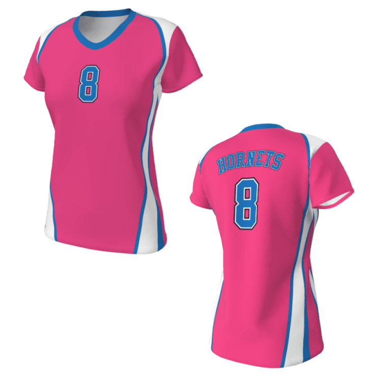 Sublimated Volleyball Jerseys Custom Side Stripes Juice JPL094