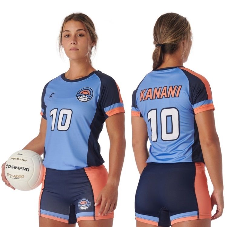 Sublimated Volleyball Jerseys Short Sleeve Juice JVJ2