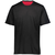 black / red