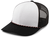 white panel / black