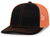 black / neon orange