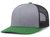 heather grey - light charcoal / kelly
