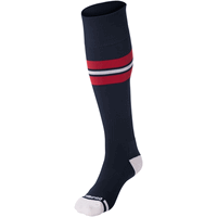 navy - scarlet red / white