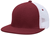 maroon / white