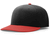 black / red
