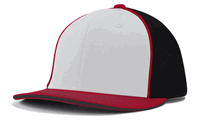 white panel - black / scarlet red