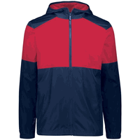 navy / scarlet