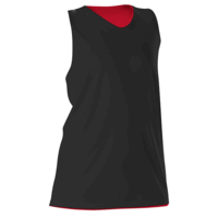 black / red