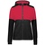 black / scarlet