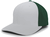 silver / dark green