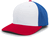 white panel / royal / red