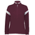 maroon / white