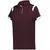 maroon / white