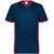 navy / red