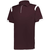 maroon / white