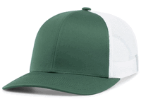 dark green / white