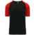 black / red