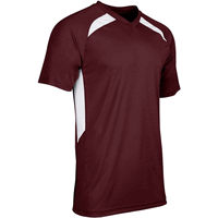 maroon / white