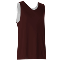 maroon / white