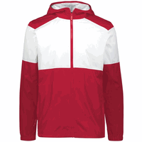 scarlet / white