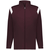 maroon / white