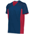 navy / red
