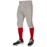 grey / scarlet