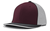 maroon - white / black