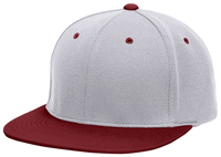 silver / maroon