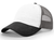 white - charcoal / black