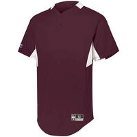 maroon / white