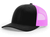 black / neon pink