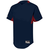 navy / scarlet