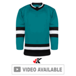 Kobe K3GLSAN San Jose Sharks League Hockey Jersey