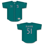 Mariners HG400-SEA Retro Full Button Baseball Jerseys