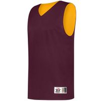 maroon / gold