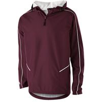 maroon / white