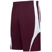 maroon / white