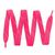 neon pink / white