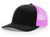 black / neon pink