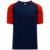 navy / red