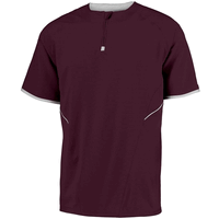 maroon / white
