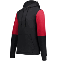 black / red heather