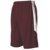 maroon / white
