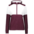 maroon / white