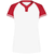 white / red