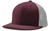 maroon / white